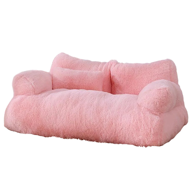 Sofá Pet Luxo de Pelúcia para Gatos