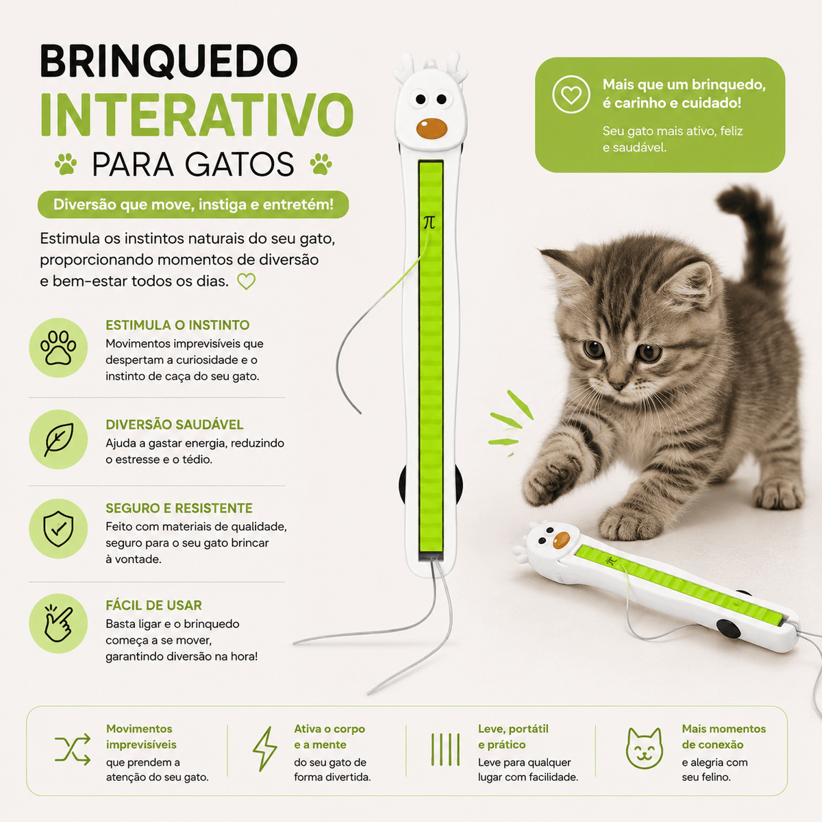 Brinquedo Interactivo de Parede para Gatos