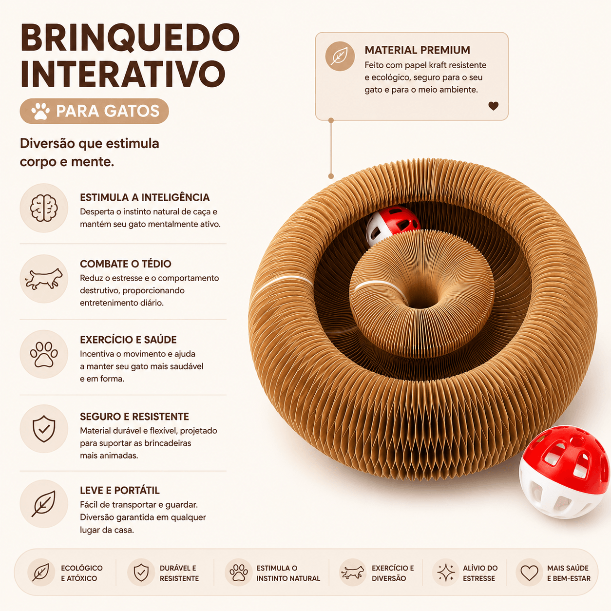 Brinquedo Interativo para Gatos