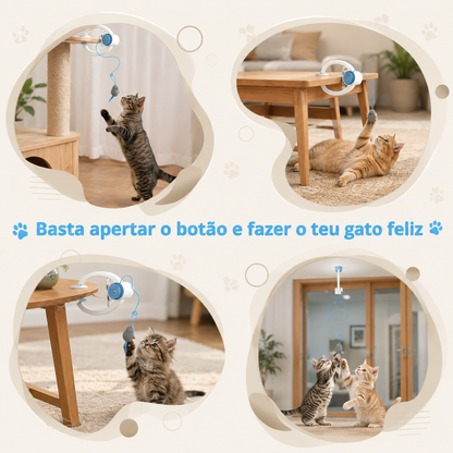 Brinquedo Interativo de Porta para Gatos