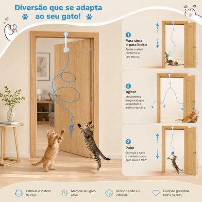 Brinquedo Interativo de Porta para Gatos