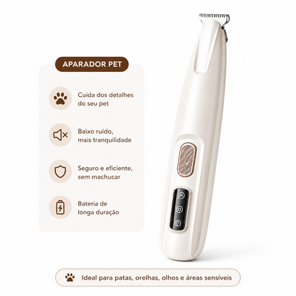 Aparador de Pelos Recarregável para Cães