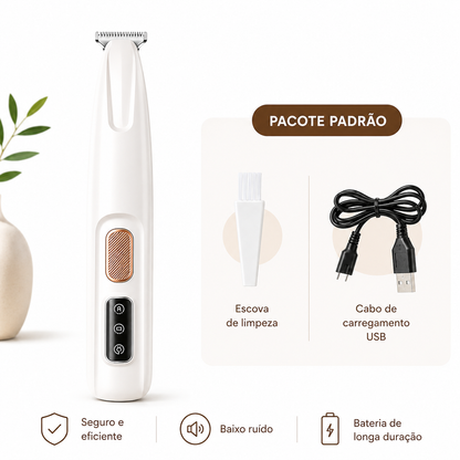 Aparador de Pelos Recarregável para Cães