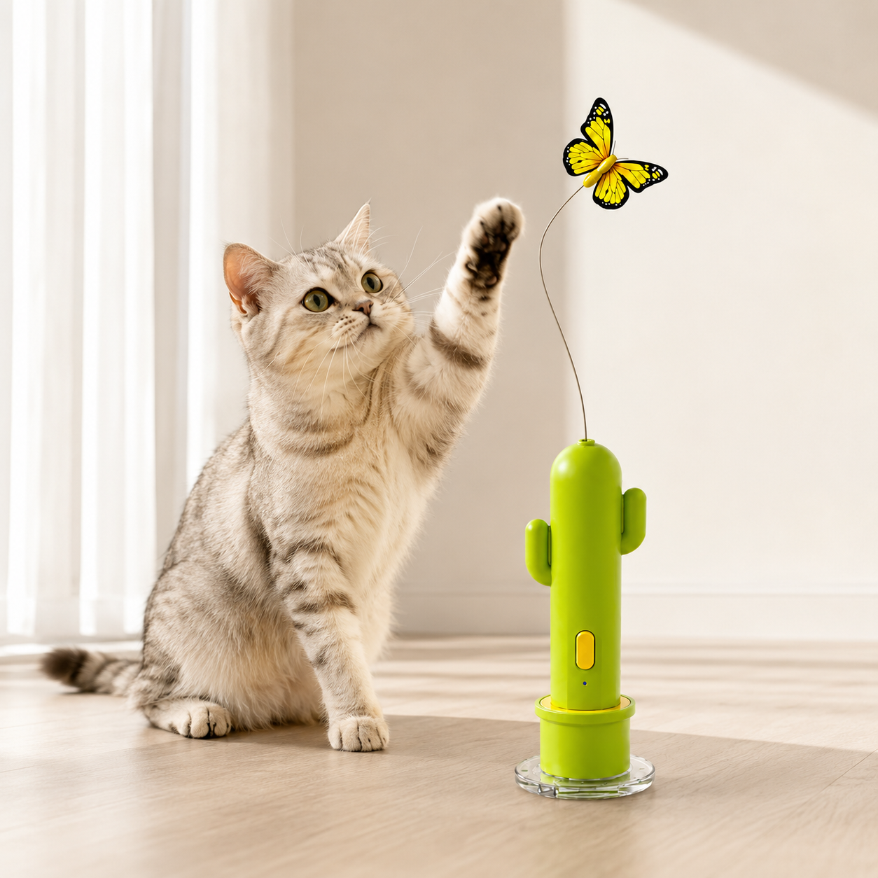 Brinquedo Cacto Elétrico para gatos