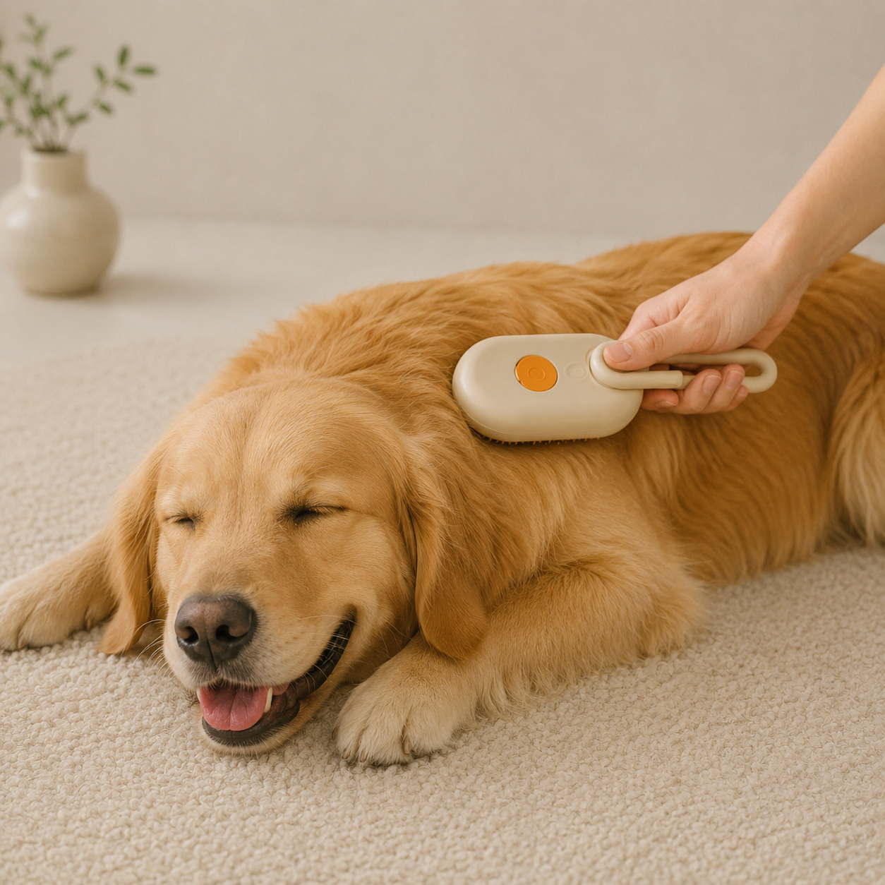 Escova Vaporizadora para Cães