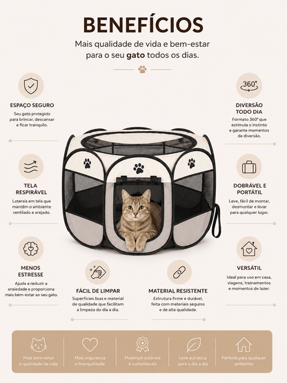 Cercado Portátil para Gatos