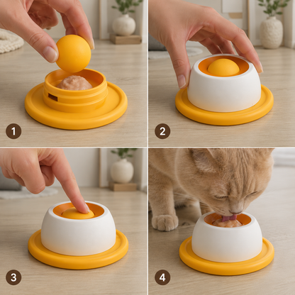 Brinquedo Interativo de Lamber para Gatos