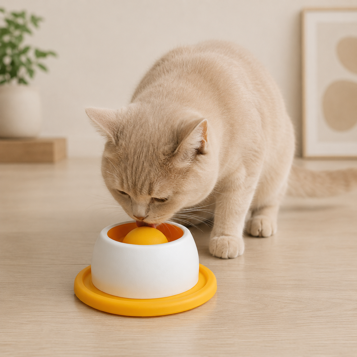 Brinquedo Interativo de Lamber para Gatos
