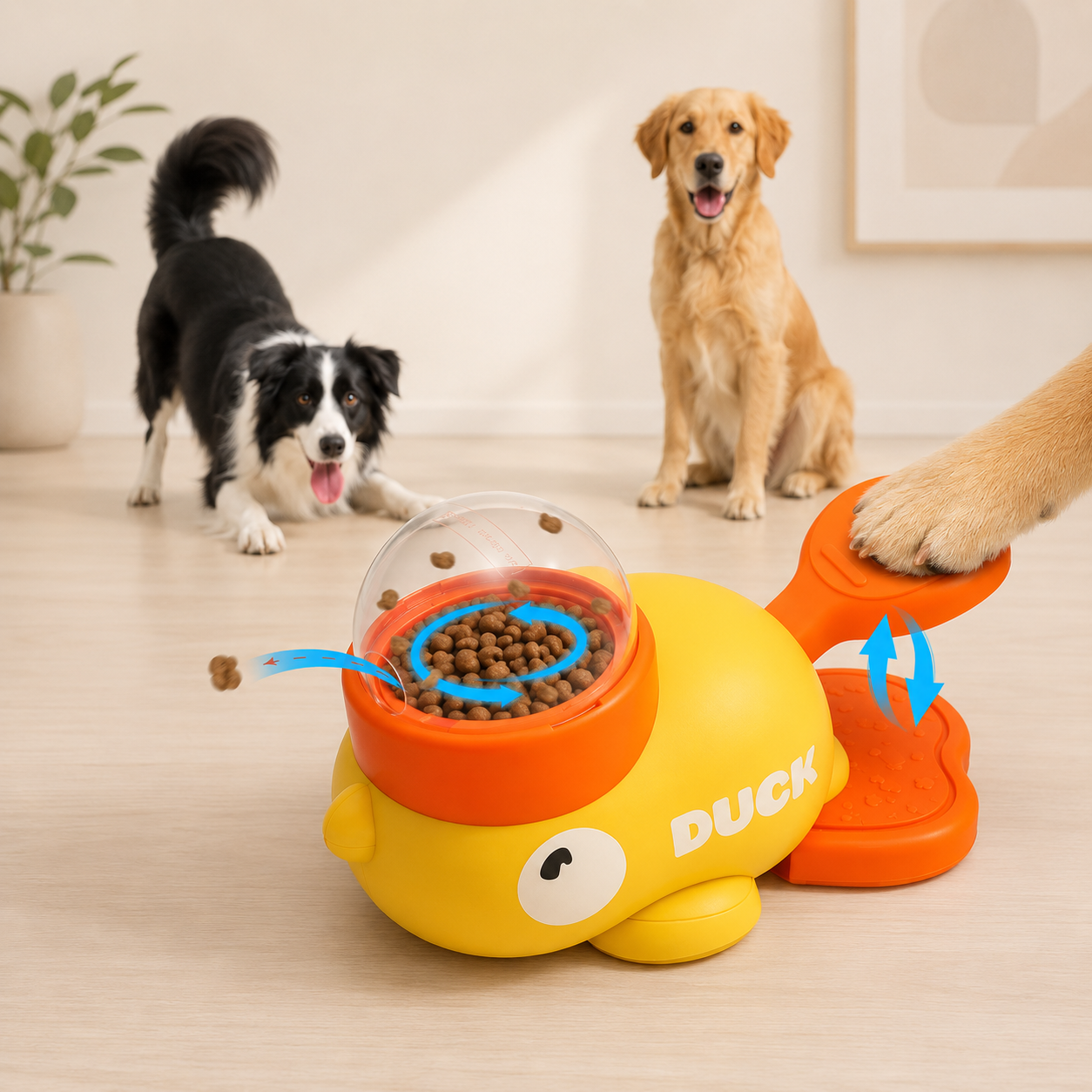 Alimentador Patinho Interativo para Cães
