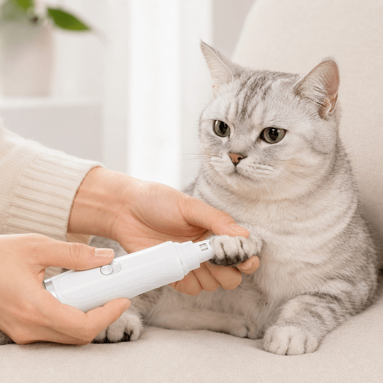 Aparador Elétrico de Unhas para Gatos