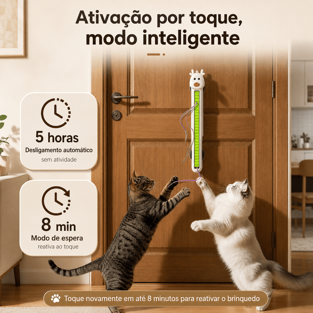Brinquedo Interactivo de Parede para Gatos