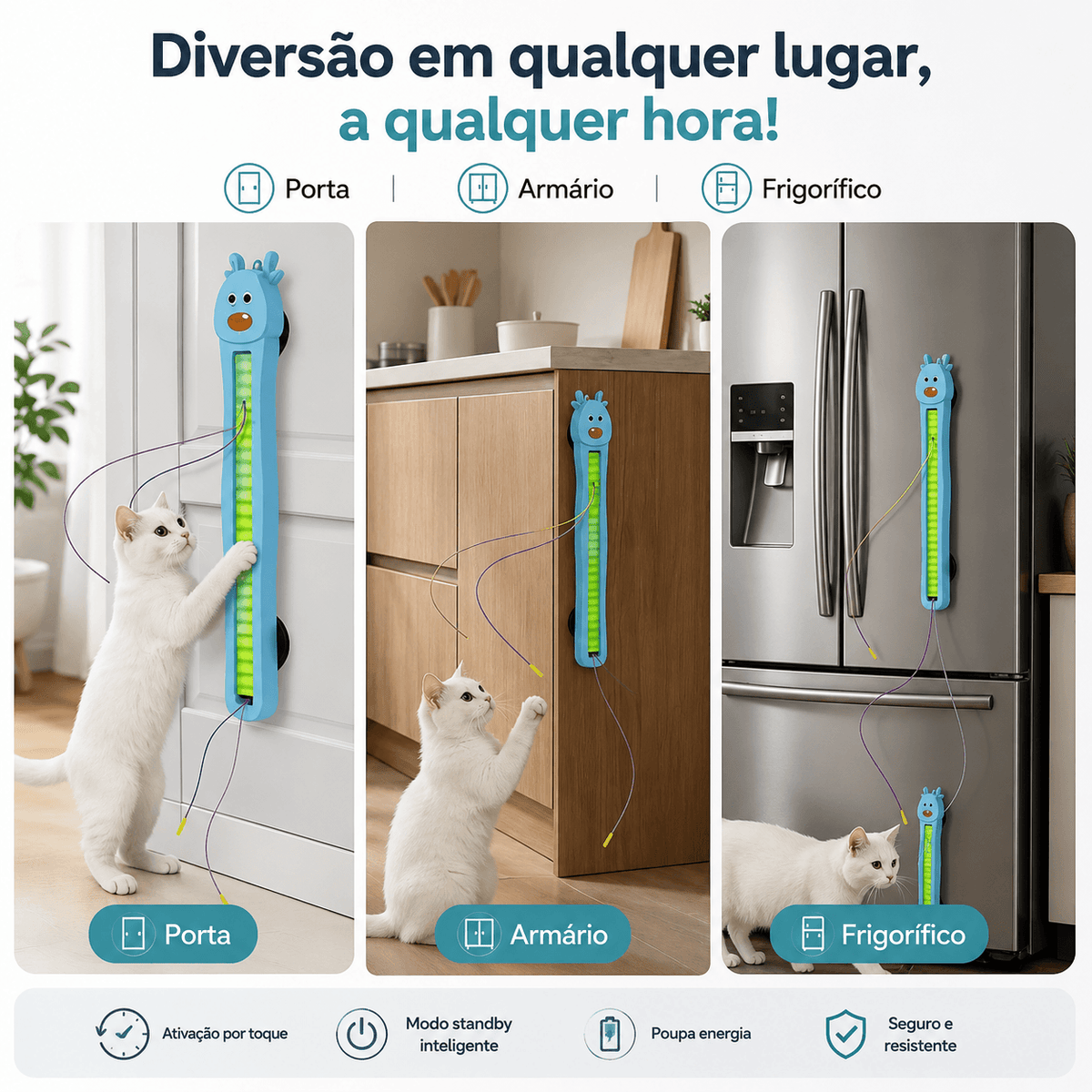Brinquedo Interactivo de Parede para Gatos