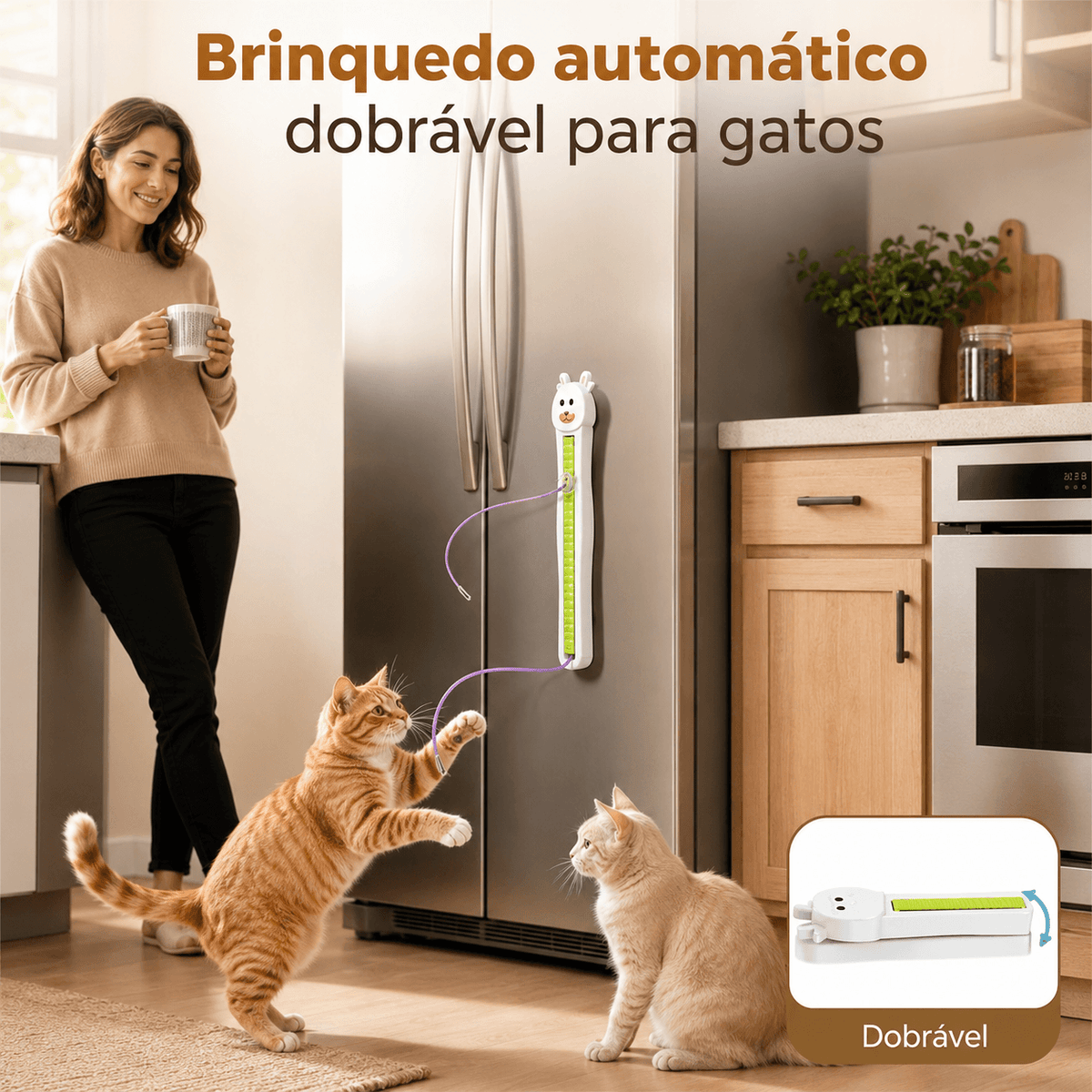 Brinquedo Interactivo de Parede para Gatos