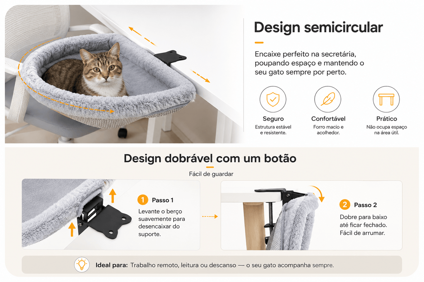 Cama Suspensa para Secretária