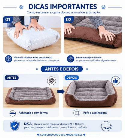 Cama Peludinha Premium para Cães