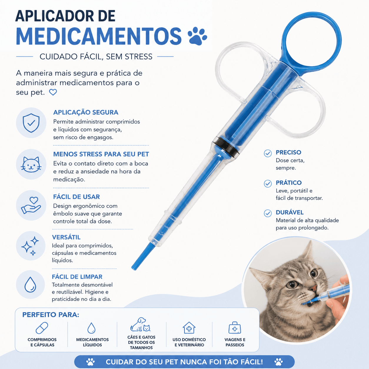 Seringa Dosadora para Gatos