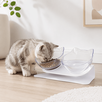 Tigela Elevada e Antiderrapante para Gatos