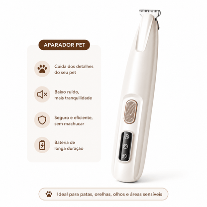Aparador de Pelos Recarregável para Gatos