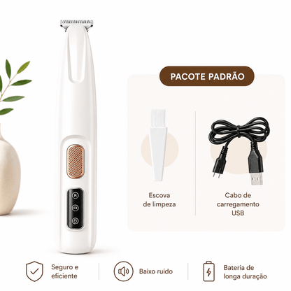 Aparador de Pelos Recarregável para Gatos