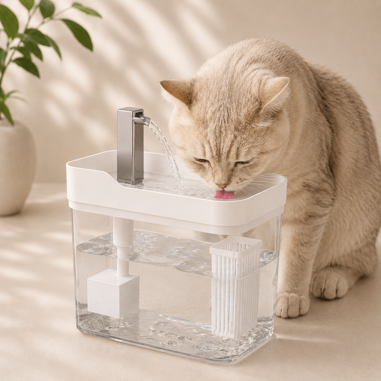 Bebedouro com Fonte Automática para Gatos