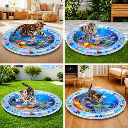 Brinquedo Tapete Inflável de Água para Gatos