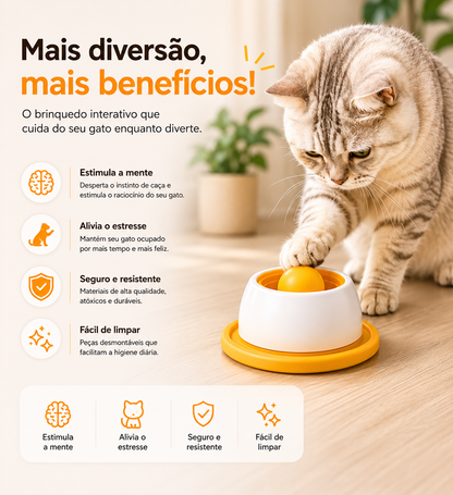Brinquedo Interativo de Lamber para Gatos