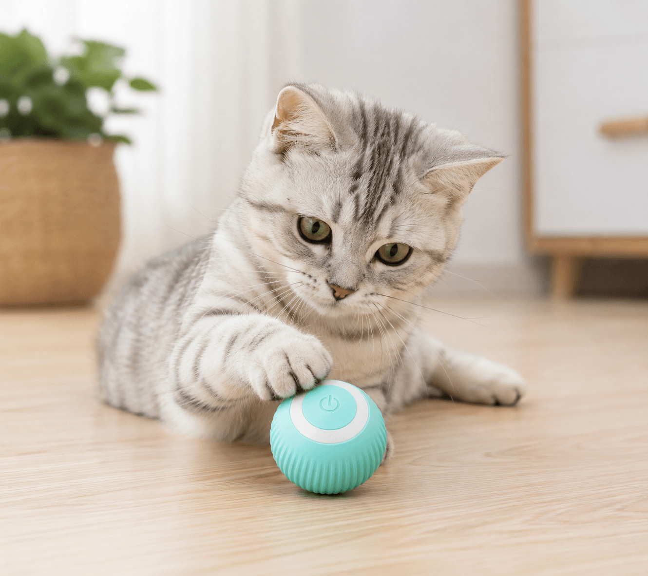 Brinquedo Bola Inteligente Elétrica para Gatos