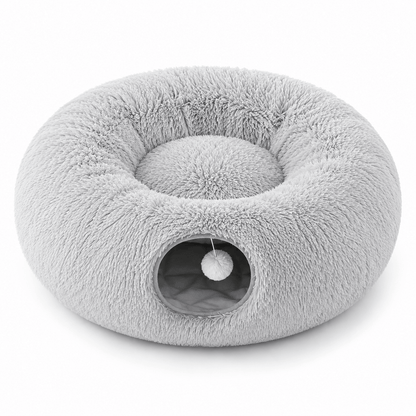 Cama Toquinha com Túnel para Gatos