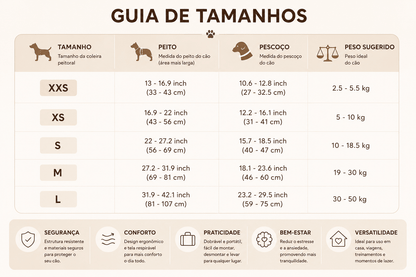 Coleira Peitoral para Cães