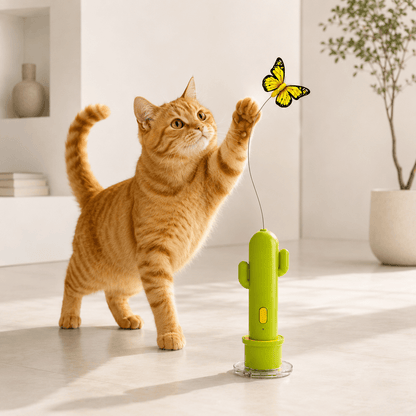 Brinquedo Cacto Elétrico para gatos