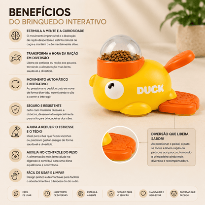 Alimentador Patinho Interativo para Cães