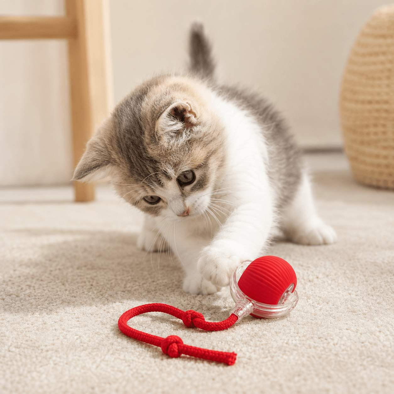 Brinquedo Bola de Caça Elétronica para Gatos