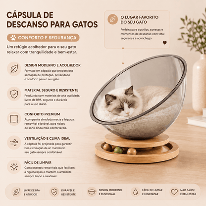 Cápsula de Descanso para Gatos