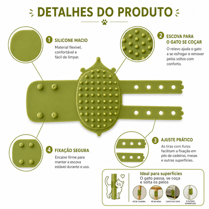 Escova de Pelos Elástica para Gatos