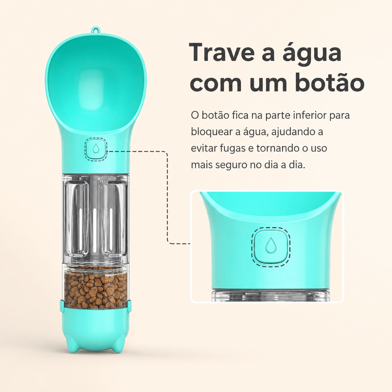 Garrafa Portátil para Cães e Gatos