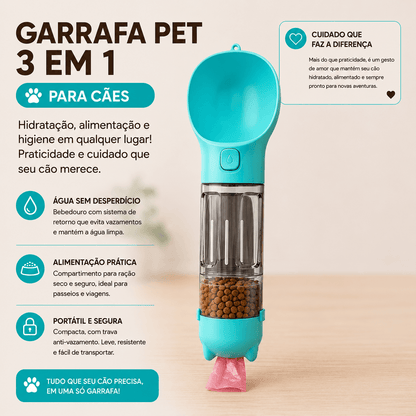 Garrafa Portátil para Cães e Gatos