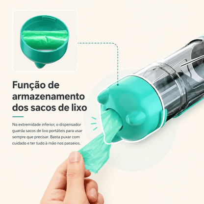 Garrafa Portátil para Cães e Gatos