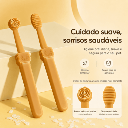 kit de Escovação de dente de Silicone para Gatos