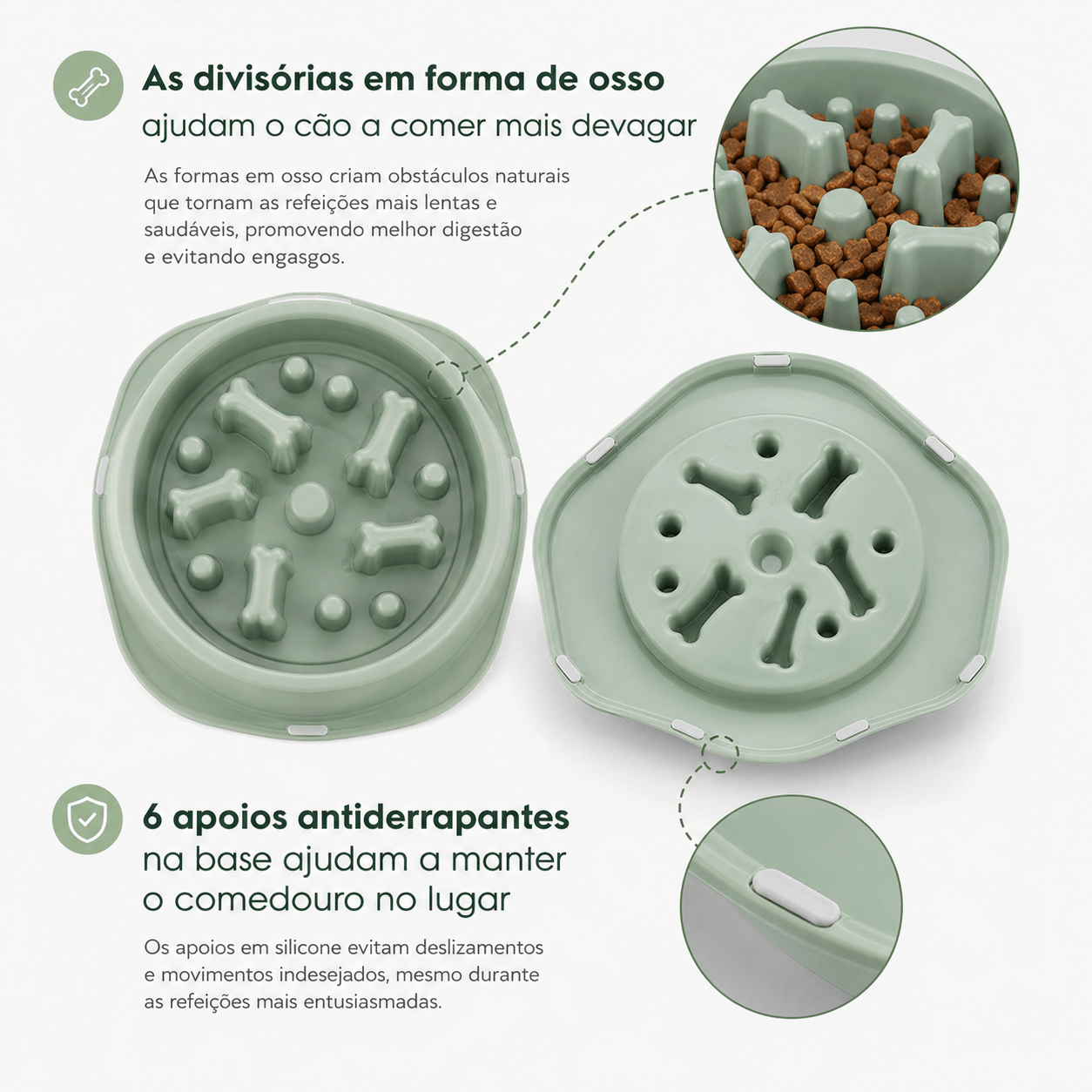 Alimentador Lento para Cães