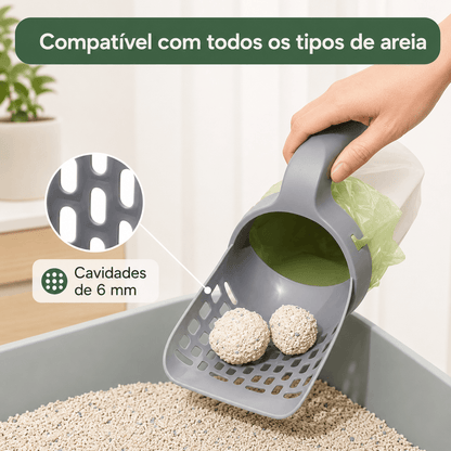 Pá com Dispenser para Gatos