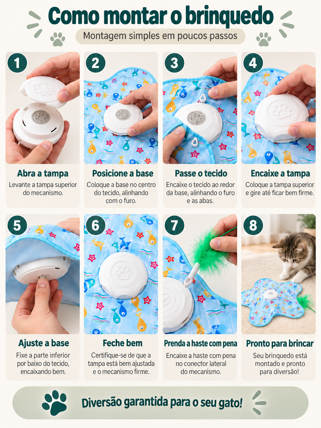 Tapete de Caça para Gatos