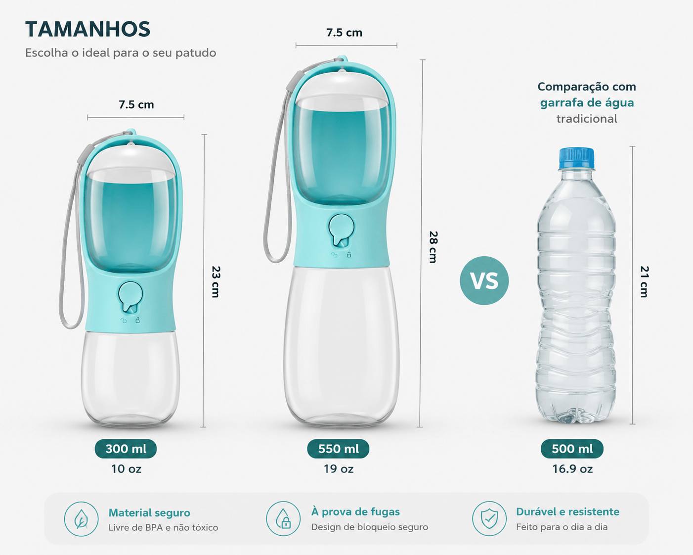Alimentador Duplo para Caminhadas