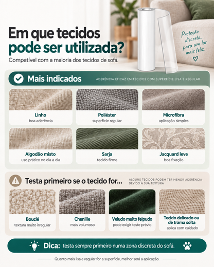Película Protetora Transparente para Móveis