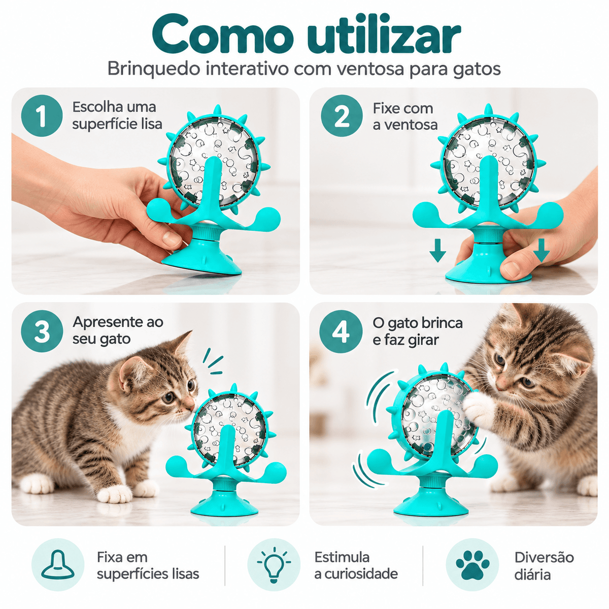 Alimentador Interativo Lento para Gatos