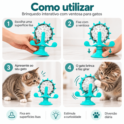 Alimentador Interativo Lento para Gatos