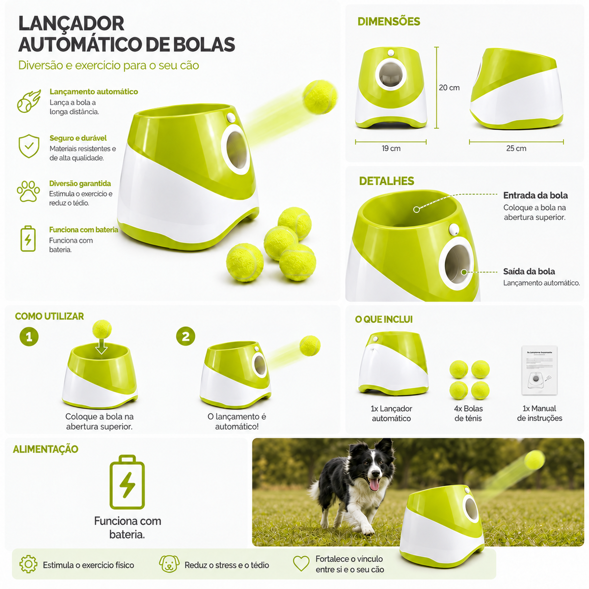 Lançador de Bola para Cães