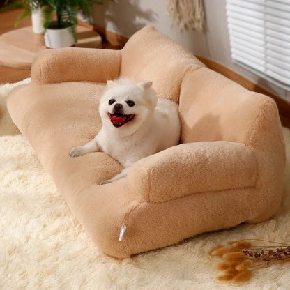 Sofá Pet Luxo de Pelúcia Cães